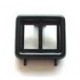 Bezel, power window switch, LH double, 191 919 550 A